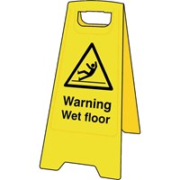 Scan Heavy Duty A-Board Sign - Warning Wet Floor Scan Heavy Duty A-Board Sign - Warning Wet Floor