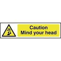 Scan Caution Mind Your Head Sign Scan Caution Mind Your Head Sign