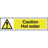 Scan Caution Hot Water Sign Scan Caution Hot Water Sign