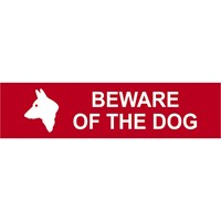 Scan Beware Of The Dog Sign Scan Beware Of The Dog Sign