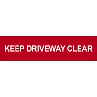 Scan Keep Driveway Clear Sign Scan Keep Driveway Clear Sign