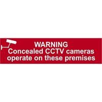 Scan Warning Concealed CCTV Cameras Operate On These Premises Sign