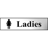 Scan Chrome Effect Ladies Sign