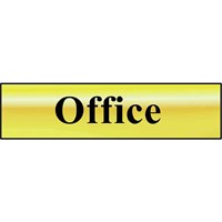 Scan Brass Effect Office Sign Scan Brass Effect Office Sign
