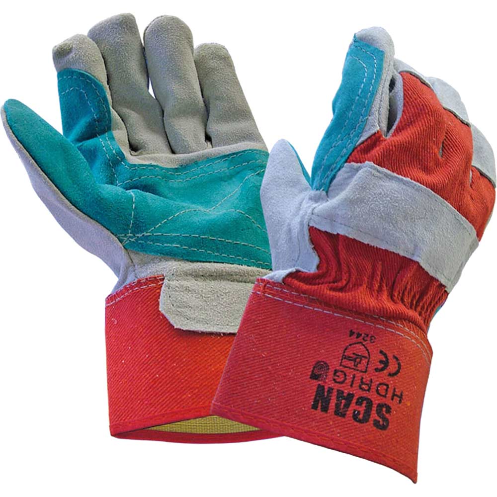 Scan Heavy Duty Rigger Gloves - Size Large