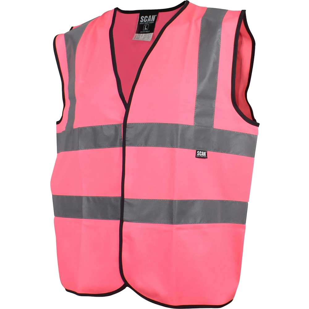 Scan Hi Vis Waistcoat - Pink, M