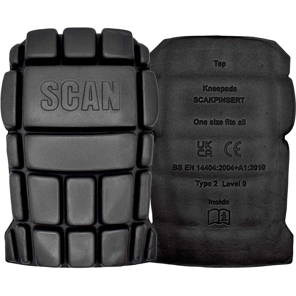 Scan Type 2 Level 0 Insert Kneepads - Size 240 x 165mm Material: 20mm Ethylene Vinyl Acetate (EVA)