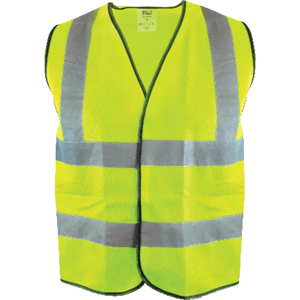Scan Hi Vis Waistcoat - Yellow, XL