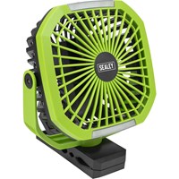 Sealey Portable Clip Fan with Worklight Sealey Portable Clip Fan with Worklight