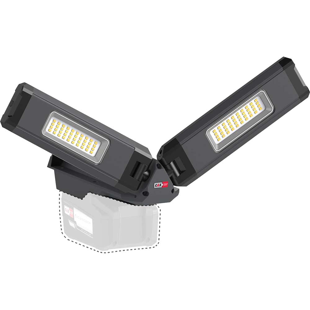 Scangrip Light Connect Duo 18V Cordless Dual Axis Compact Led Flood No Batteries No Battery Charger Size 12