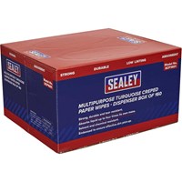 Sealey Creped Turquoise Multi Purpose Paper Wipes Sealey Creped Turquoise Multi Purpose Paper Wipes