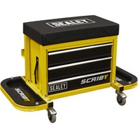 Sealey Mechanics Rolling Tool Box Seat Yellow Sealey Mechanics Rolling Tool Box Seat Yellow