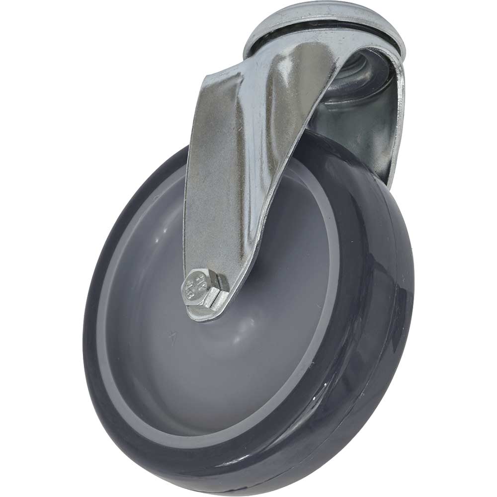 Sealey Grey Bolt Hole Swivel Castor 100Mm Medium