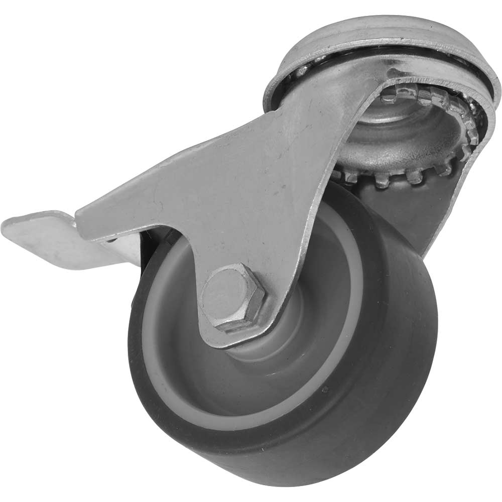 Sealey Duty Thermoplastic Swivel Castor Wheel And Total Lock 50Mm Medium
