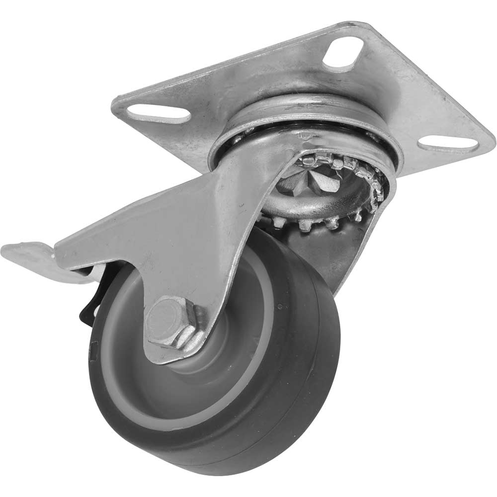 Sealey Duty Thermoplastic Swivel Castor Wheel And Total Lock 50Mm Medium