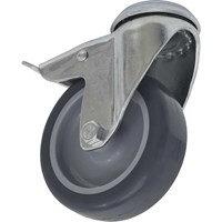 Sealey Bolt Hole Swivel Total Lock Castor Grey Sealey Bolt Hole Swivel Total Lock Castor Grey