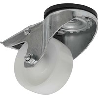Sealey Bolt Hole Swivel Total Lock Castor White Sealey Bolt Hole Swivel Total Lock Castor White