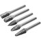 Sealey 5 Piece Tungsten Carbide Rotary Burr Set  Sealey 5 Piece Tungsten Carbide Rotary Burr Set