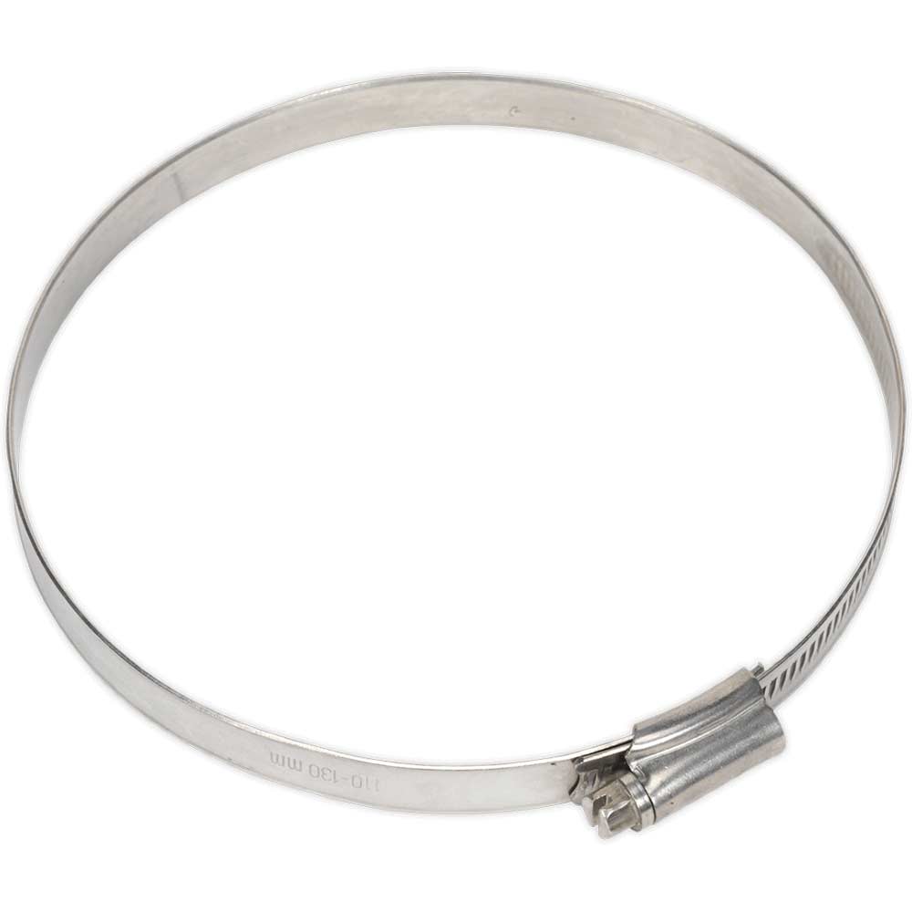 Sealey Stainless Steel Hose Clips 110Mm - 130Mm Pack Of Size 5
