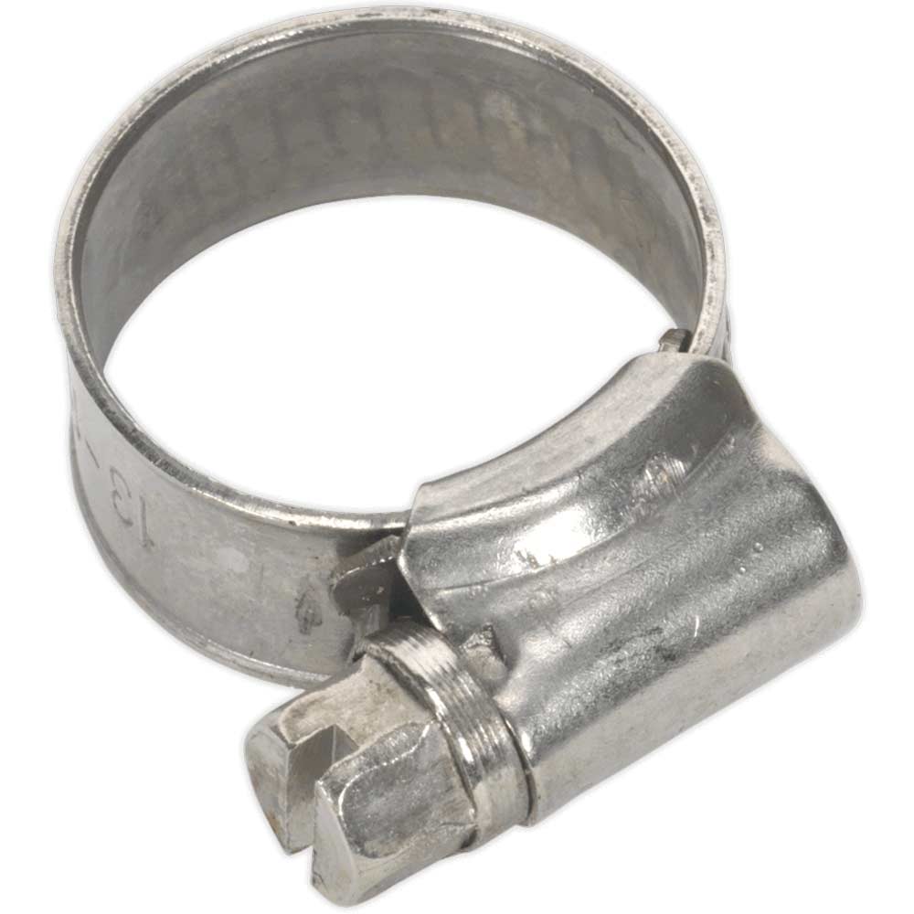 Sealey Stainless Steel Hose Clips 13Mm - 19Mm Pack Of Size 10