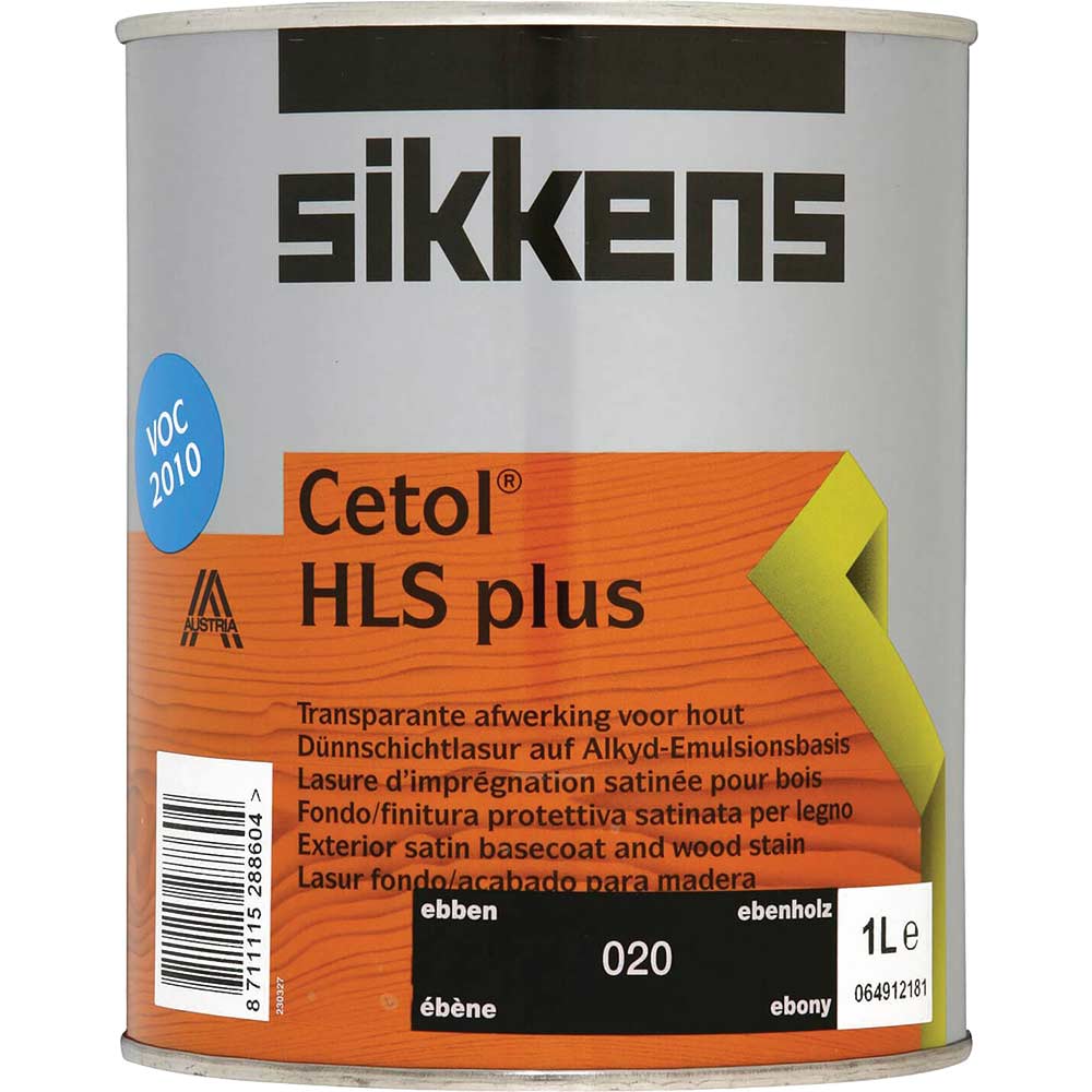 Sikkens Cetol Hls Plus Translucent Woodstain Ebony 1L