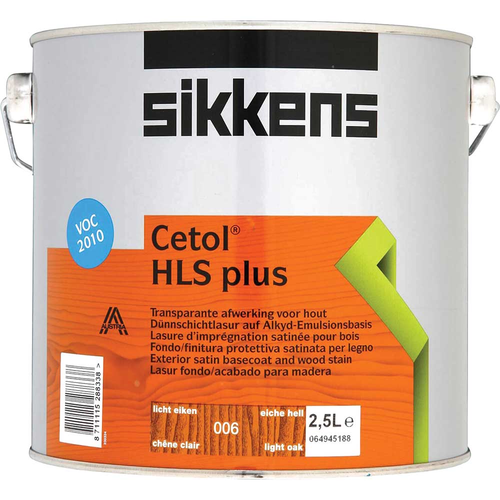 Sikkens Light Cetol Hls Plus Translucent Woodstain Oak 2.5L