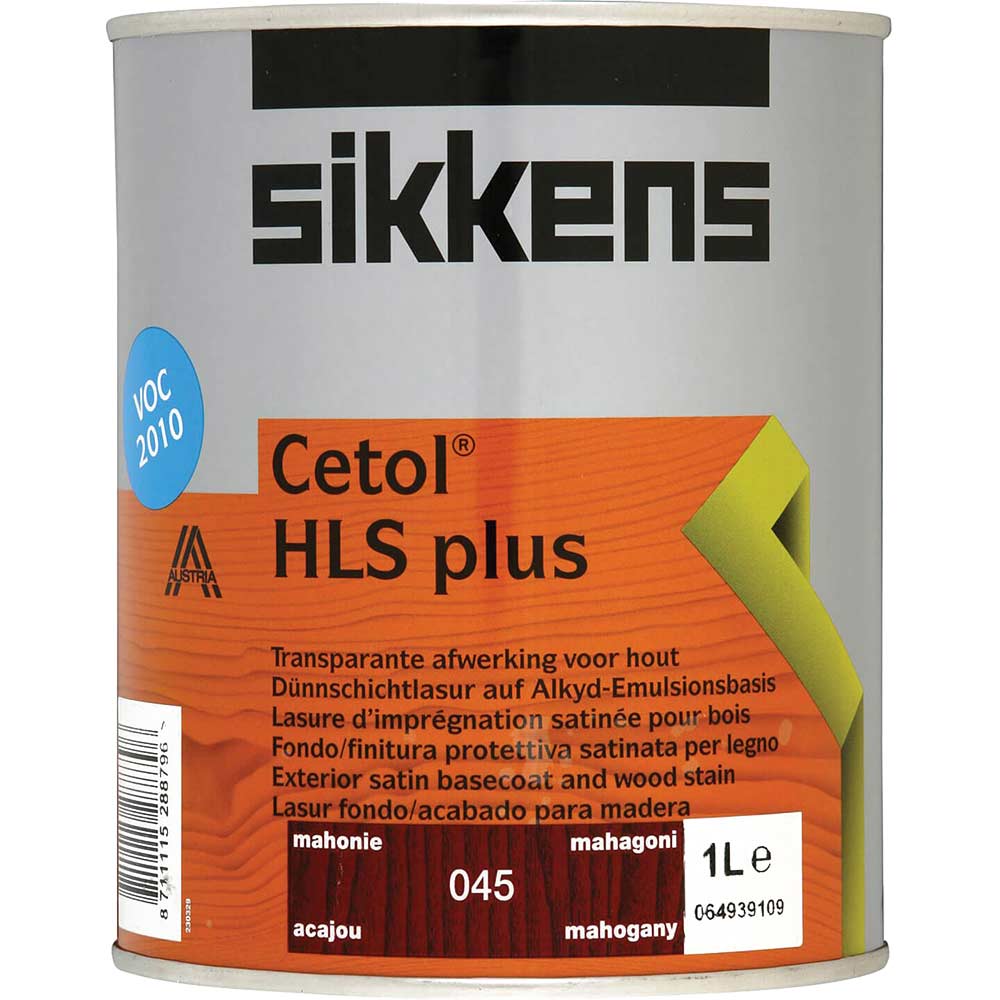 Sikkens Cetol Hls Plus Translucent Woodstain Mahogany 1L