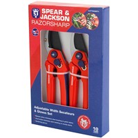 Spear and Jackson Razorsharp Secateurs and Gloves Set Spear and Jackson Razorsharp Secateurs and Gloves Set