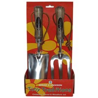 Spear and Jackson Tiny Traditions Childrens Trowel and Weedfork Set Spear and Jackson Tiny Traditions Childrens Trowel and Weedfork Set