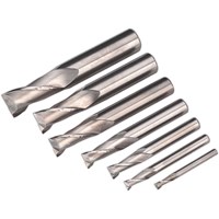 Sealey 7 Piece HSS End Mill Set Sealey 7 Piece HSS End Mill Set