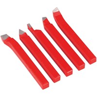 Sealey 5 Piece 8mm Square HSS Cutter Set for Metal Lathes