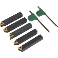 Sealey 5 Piece Indexable 10mm Turning Tool Set Sealey 5 Piece Indexable 10mm Turning Tool Set