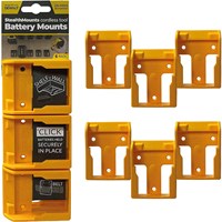 Stealth Mounts 6 Pack Battery Mounts for DeWalt 18-54V XR Tools  Stealth Mounts 6 Pack Battery Mounts for DeWalt 18-54V XR Tools