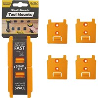 Stealth Mounts 4 Pack Tool Mounts for DeWalt 18-54V XR Tools Stealth Mounts 4 Pack Tool Mounts for DeWalt 18-54V XR Tools
