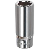 Sealey 1/4" Drive Polished Deep Hexagon WallDrive Socket Metric Sealey 1/4" Drive Polished Deep Hexagon WallDrive Socket Metric