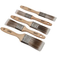 Sealey 5 Piece Synthetic Paint Brush Set Sealey 5 Piece Synthetic Paint Brush Set