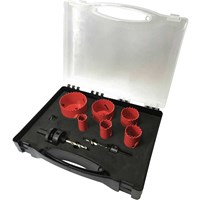 Sirius 9 Piece Electricians HSS Bi Metal Hole Saw Set Sirius 9 Piece Electricians HSS Bi Metal Hole Saw Set