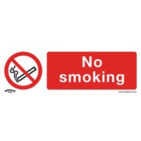 Sealey Self Adhesive Vinyl No Smoking Sign Sealey Self Adhesive Vinyl No Smoking Sign