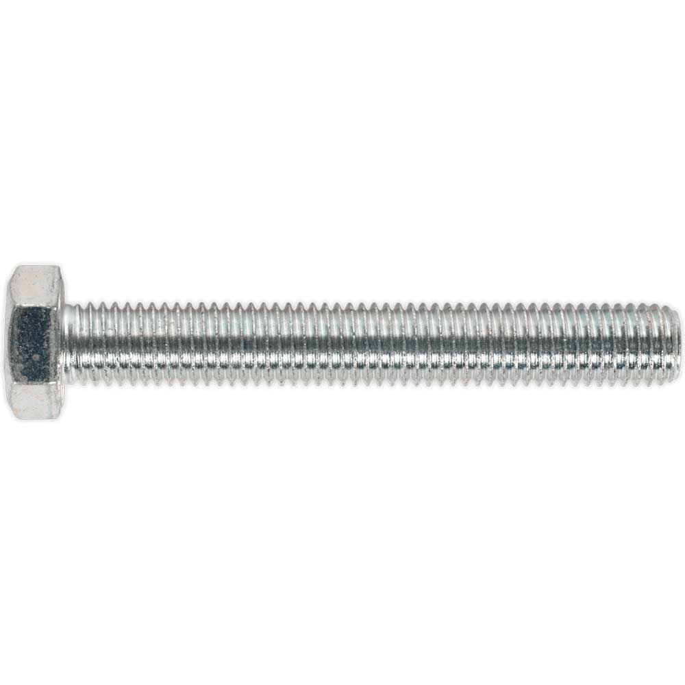 Sealey Zinc Plated Steel Din 933 Ht Setscrews Size 8.8