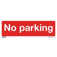 Sealey Rigid Plastic No Parking Sign
