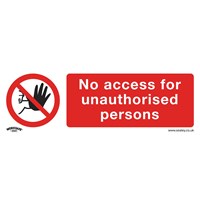 Sealey Self Adhesive Vinyl No Access Sign Pack of 10 Sealey Self Adhesive Vinyl No Access Sign Pack of 10