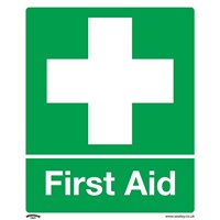 Sealey Self Adhesive Vinyl First Aid Sign Pack of 10 Sealey Self Adhesive Vinyl First Aid Sign Pack of 10