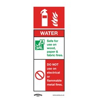 Sealey Self Adhesive Vinyl Water Fire Extinguisher Sign Pack of 10 Sealey Self Adhesive Vinyl Water Fire Extinguisher Sign Pack of 10