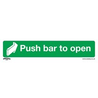 Sealey Self Adhesive Vinyl Push Bar To Open Sign Pack of 10 Sealey Self Adhesive Vinyl Push Bar To Open Sign Pack of 10