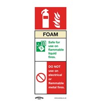 Sealey Self Adhesive Vinyl Foam Fire Extinguisher Sign Sealey Self Adhesive Vinyl Foam Fire Extinguisher Sign
