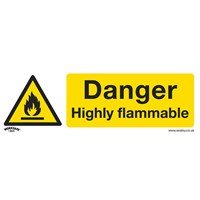 Sealey Self Adhesive Vinyl Danger Highly Flammable Sign Pack of 10 Sealey Self Adhesive Vinyl Danger Highly Flammable Sign Pack of 10
