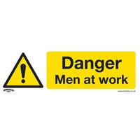 Sealey Rigid Plastic Danger Men At Work Sign
