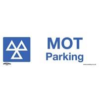 Sealey Self Adhesive Vinyl MOT Parking Sign Pack of 10 Sealey Self Adhesive Vinyl MOT Parking Sign Pack of 10