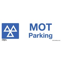 Sealey Self Adhesive Vinyl MOT Parking Sign