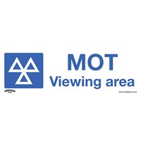 Sealey Self Adhesive Vinyl MOT Viewing Area Sign Pack of 10 Sealey Self Adhesive Vinyl MOT Viewing Area Sign Pack of 10
